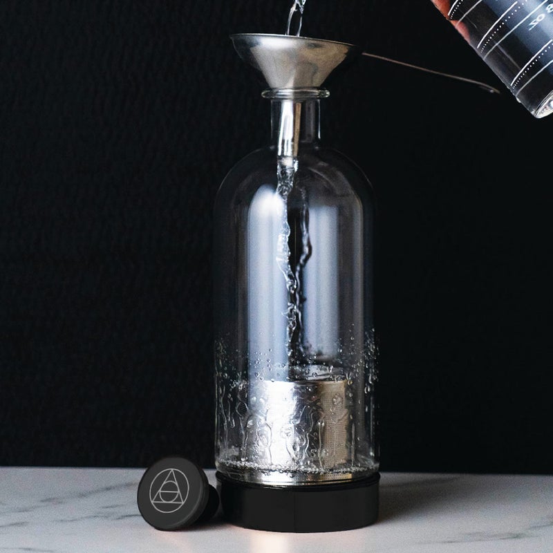 Ethan + Ashe Alkemista Alcohol Infuser - Ethan+Ashe - Add Flavor To Spirits - Infuser For Vodka, Gin, Rum, Scotch, Whisky, & More - Stainless Steel - Glass Infusion Bottle - Fine Filter - 950 ML Matte Black - Image 5